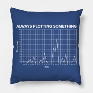 Always Plotting Something Pillow