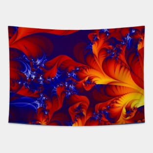 red, blue and yellow Tapestry