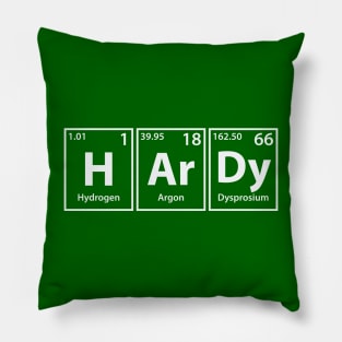 Hardy (H-Ar-Dy) Periodic Elements Spelling Pillow