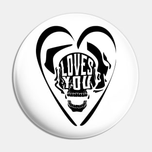 Satan loves you Pin