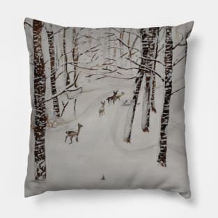 Icy Forest Pillow