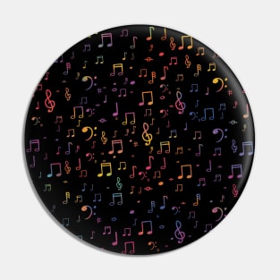 Music note pattern Pin