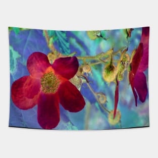Wild Red Rose -Available As Art Prints-Mugs,Cases,Duvets,T Shirts,Stickers,etc Tapestry