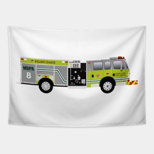 Miami Dade Fire Rescue Engine Tapestry