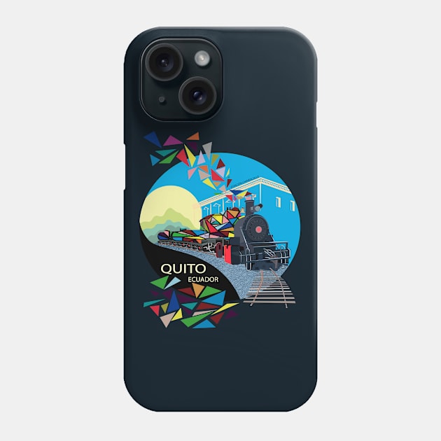 Tren Chimbacalle Quito Phone Case by leeloolook