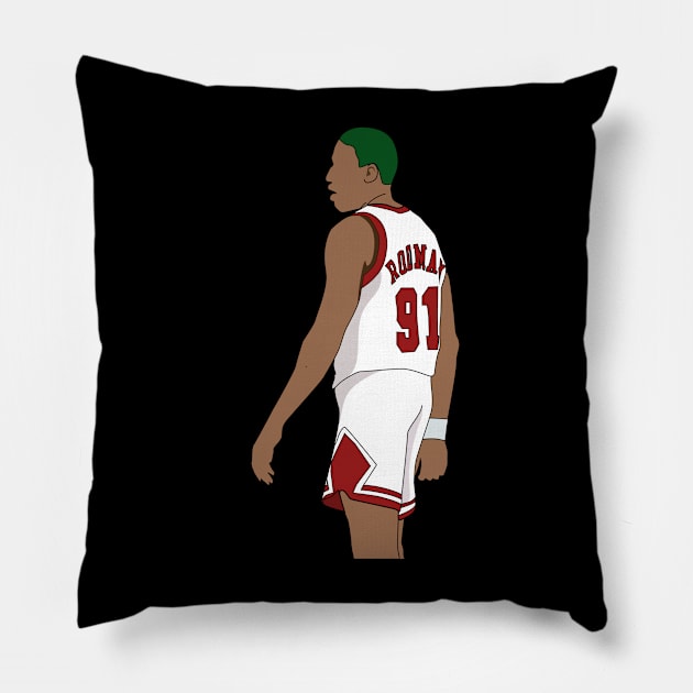 Dennis Rodman Pillow by souvenirmala