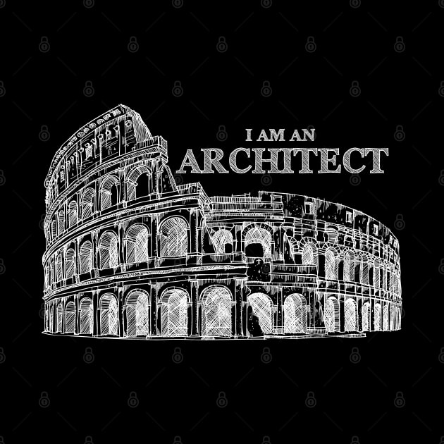 I Am An Architect - colosseum sketch by The Architect Shop