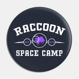 Raccoon Space Camp Pin