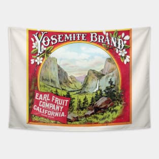 Yosemite Brand crate label, circa 1893 - 1909 Tapestry