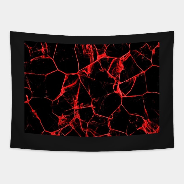 Red Volcanic Rock Texture #2 Tapestry by AbundanceSeed