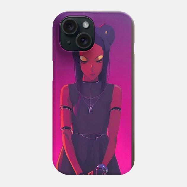 Meatball Head Goth Princess Phone Case by AnimeBlaque