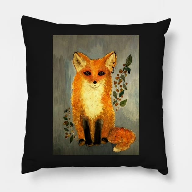 Fox Pillow by Kuhtina