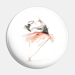 Ballet Dancer Drawing Pin