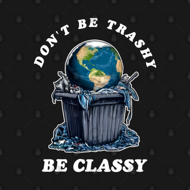 Dont Be Trashy Be Classy by Qrstore