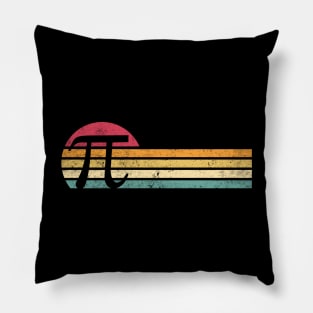 Retro Vintage Happy Pi Day Funny Math Geeks Gift Pillow