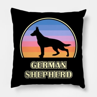 German Shepherd Vintage Sunset Dog Pillow