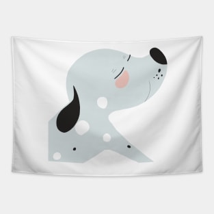 Cute dog minimalist Tapestry