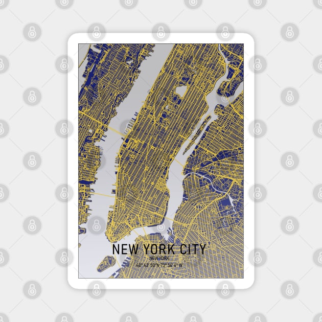 New York City Map Magnet by MapCarton