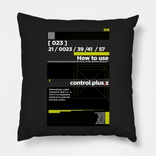 Control+z Pillow