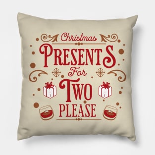 Christmas Presents For Two Pregnancy Announcement Pillow