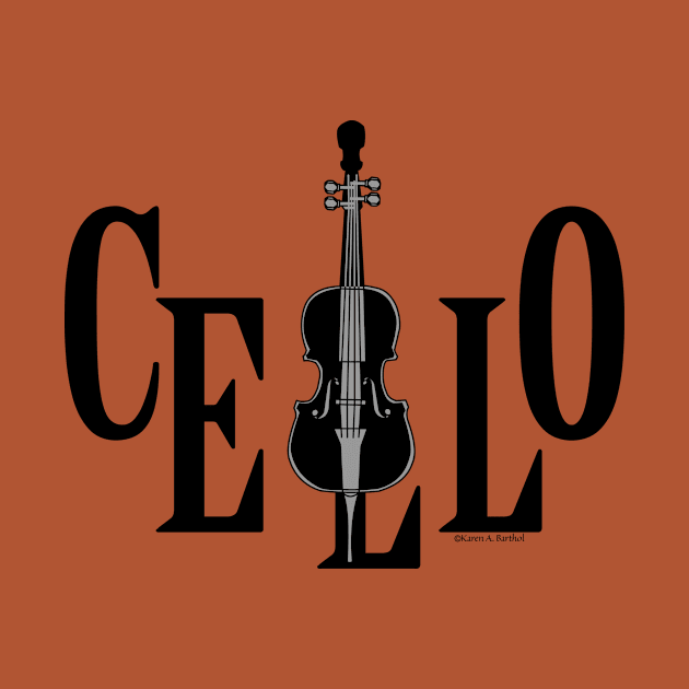 Cello In Cello Orchestra Musical Instrument by Barthol Graphics