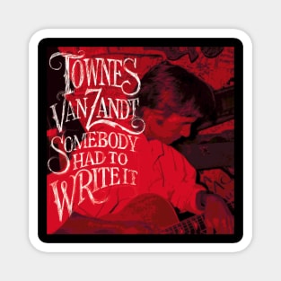 Townes Van Zandt Retro Magnet