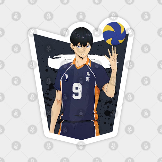 Haikyuu!!: Tobio Kageyama Ink Design Magnet by InalZ