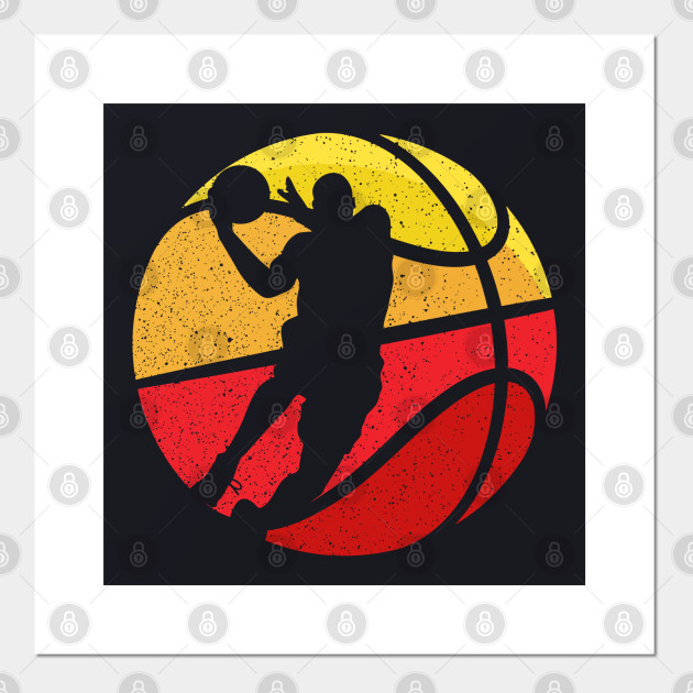 Basketball Retro Vintage Basketball Love Basketball Posters