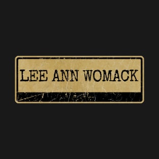 Aliska, text black retro - Lee Ann Womack T-Shirt