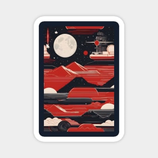 Soviet space age art Magnet