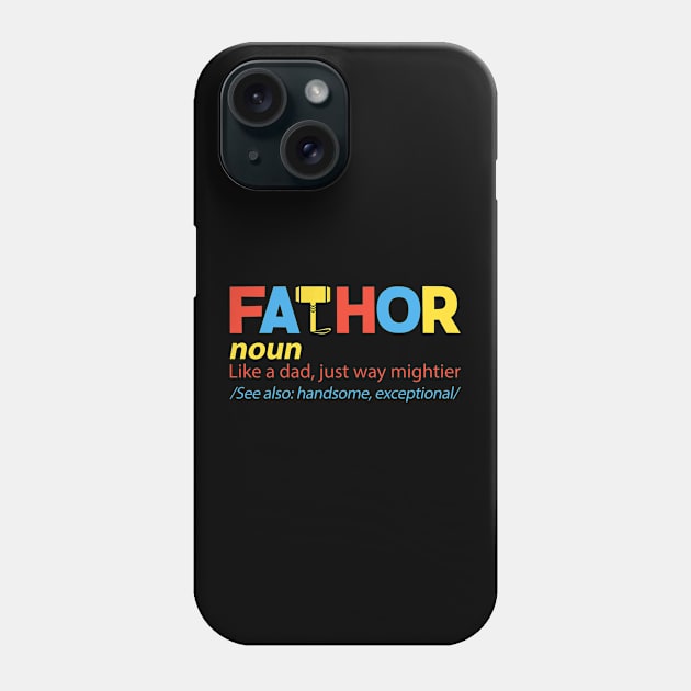 Fat Thor Definition Like A Dad Just Mightier Phone Case by scribblejuice