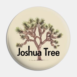 Joshua Tree Emblem - Classic California Desert Flora Art Pin