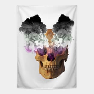 Subtle Ace Flag Halloween Skull Tapestry