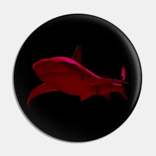 Shark Dark Red Pin