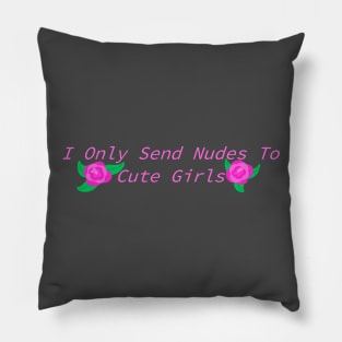 Send Nudes To Cute Girls Pillow