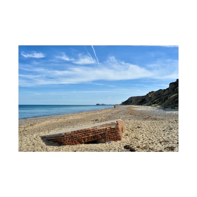 World War Two pillbox on the beach, Norfolk by richflintphoto