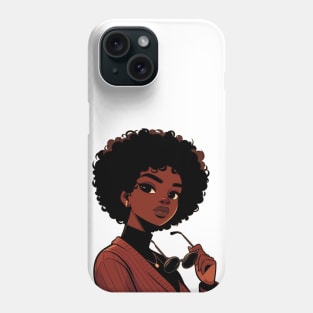 Cool black woman Phone Case