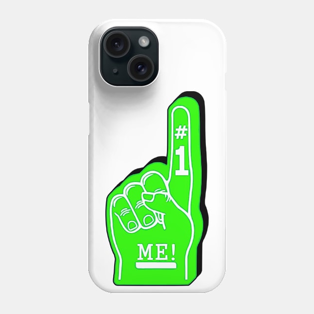 Green and Black Im Number 1 Phone Case by ryanmpete