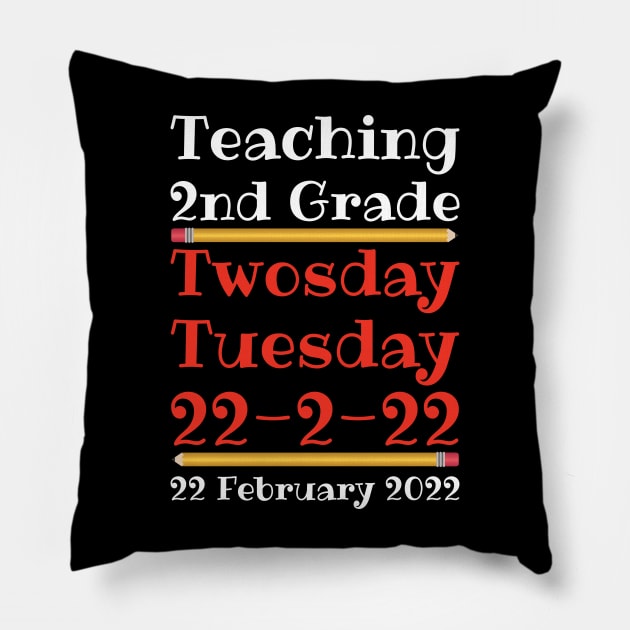 Teaching 2nd Grade Twosday Tuesday 22 February 2022 Pillow by DPattonPD