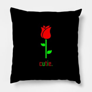 Red Rose flower Pillow