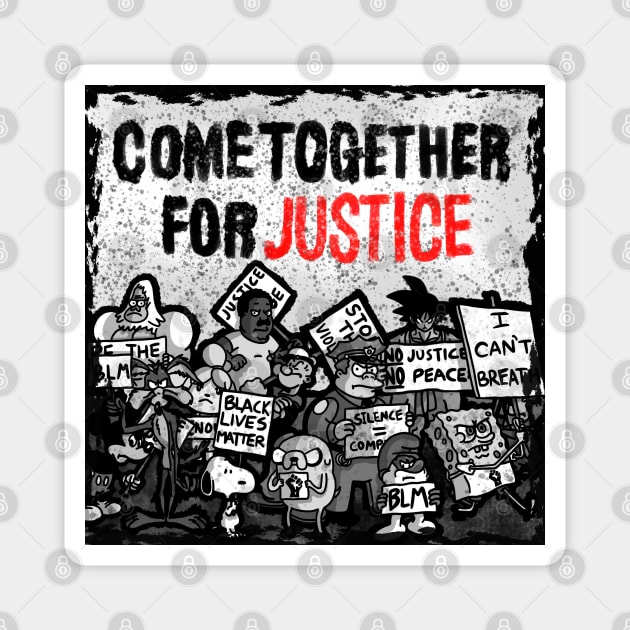 Come Together for Justice Magnet by Parkcreations