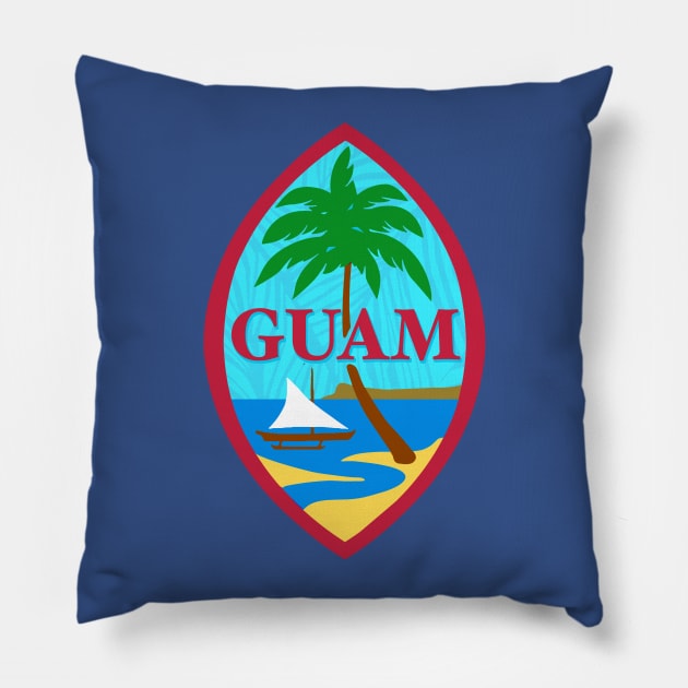 Guam Seal Pillow by THE LOCAL FABRIC