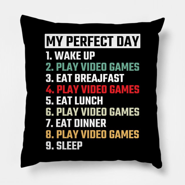 My Perfect Day Pillow by CREATIVITY88