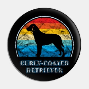 Curly-Coated Retriever Vintage Design Dog Pin