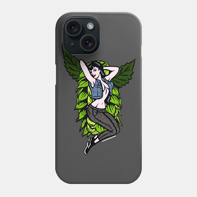 Winged Hop Pinup Phone Case by Mindy’s Beer Gear