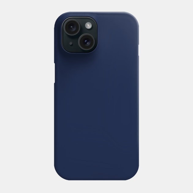 Navy Blue Plain Solid Color Phone Case by squeakyricardo