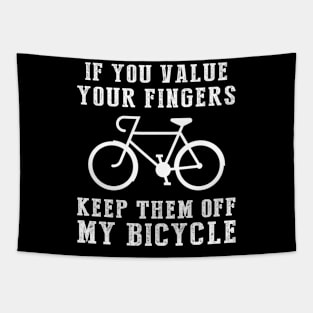 Pedal Power: Keep Your Hands Off My Bicycle! ‍️ Tapestry