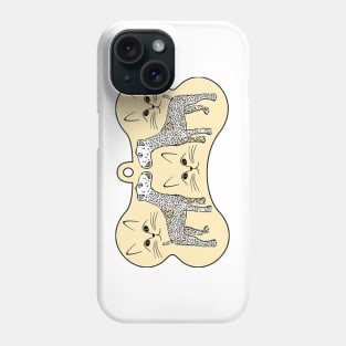 dogs and catteries together Phone Case