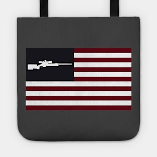 Rifle American Flag Tote