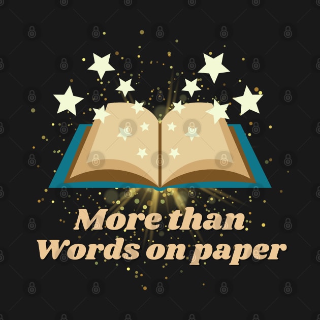 More Than Words on Paper Stars Book - Funny Quotes by Celestial Mystery